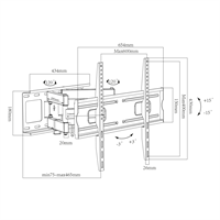 TECHMADE STAFFA SUPPORTO PER TV 32A 80