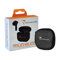 TECHMADE AURICOLARI SENZA FILO CON BOX DI RICARICA TM-XM201-GR