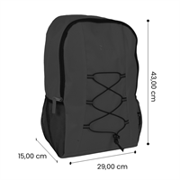 TECHMADE ZAINO SPORT STYLE (29x15x43 CM) NERO