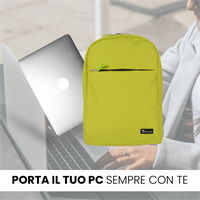 TECHMADE ZAINO PROFESSIONAL STYLE PER PC (30x12x43 CM) VERDE