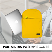 TECHMADE ZAINO PROFESSIONAL STYLE PER PC (30x12x43 CM) GIALLO