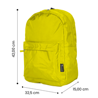 TECHMADE ZAINO CLASSIC STYLE MEDIUM (32x15x42 CM) VERDE