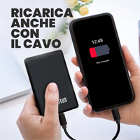 TECHMADE POWERBANK SLIM 7.9MM  WIRELESS MAGNETICO 5000mah JUVE