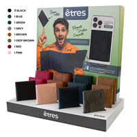 ETRES KIT 13 PCS SMART WALLET 6 BLACK+ 1 PER COLORE CON EXPO